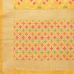 Mustard Yellow Silk Dupatta - Angle 2