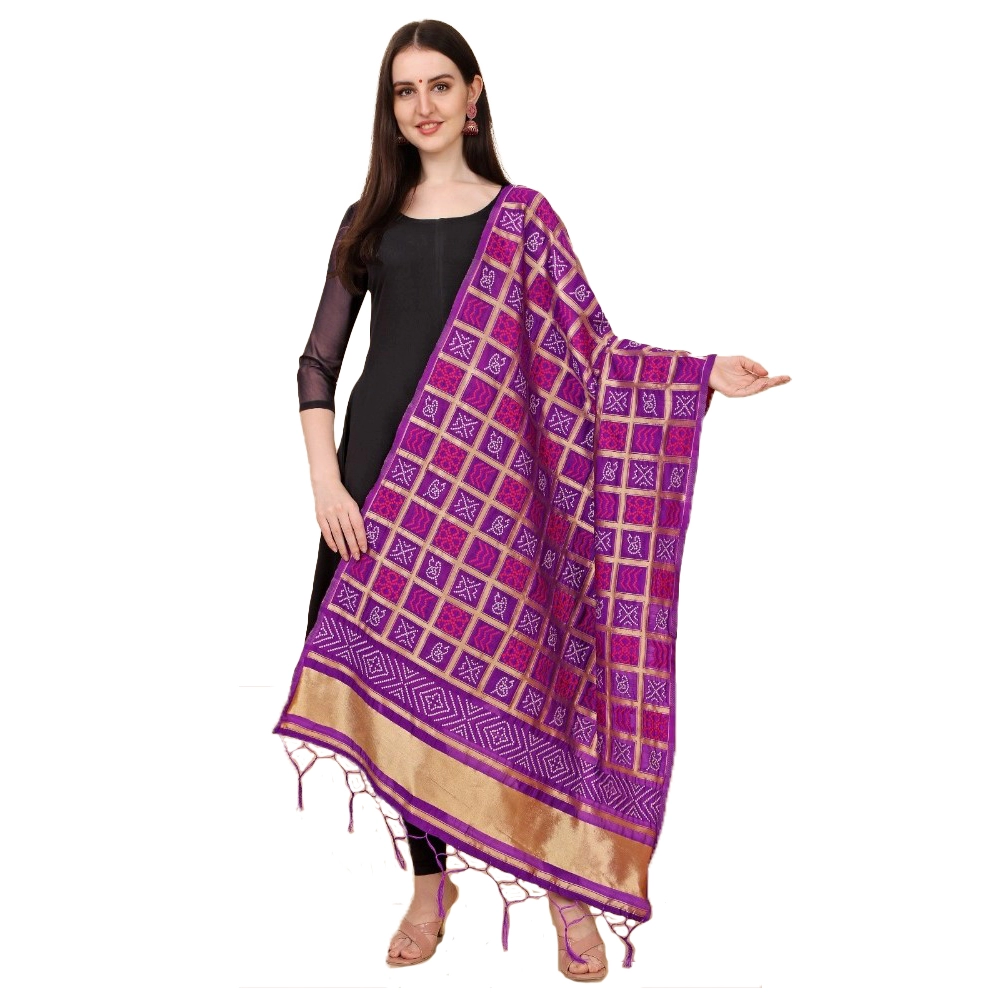 53198528760_bc8136b565_o_d-1000x1000-1.webp Generic Women's Silk Pure weaving Work Duppatta (Purple, Length: 2-2.3 Mtrs) - Image 1