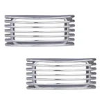 Set of 2 stylish chrome finish car side indicator rim covers