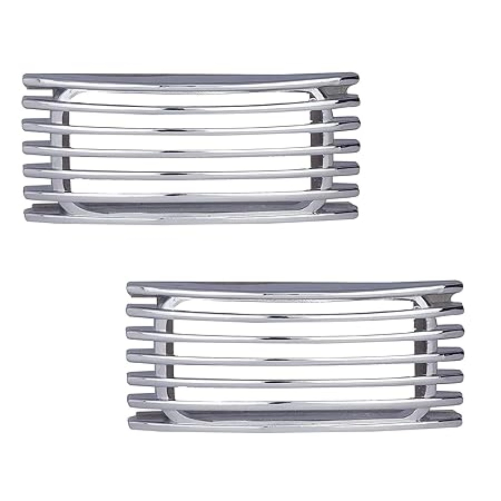 Set of 2 stylish chrome finish car side indicator rim covers