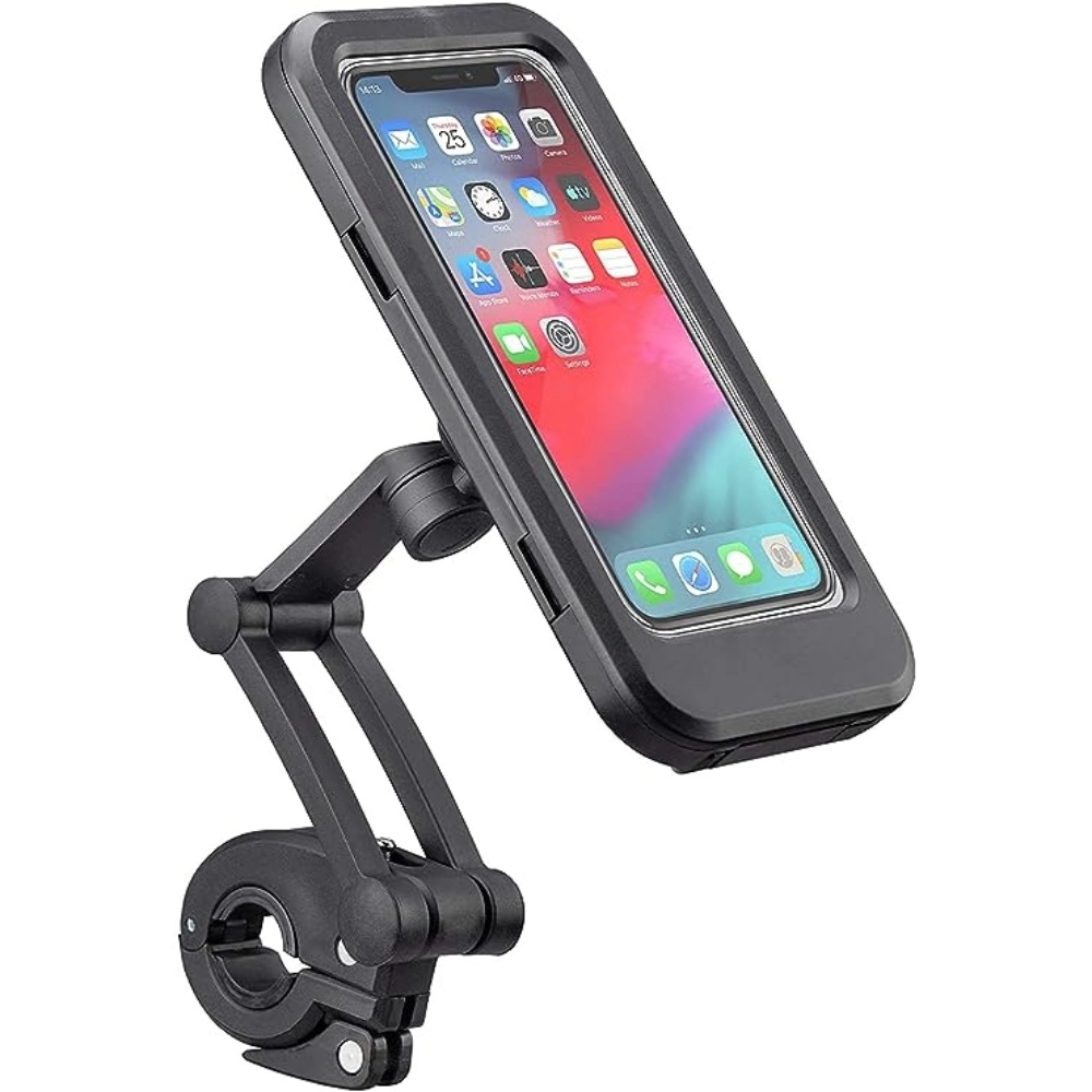 Black Waterproof Bike Phone Holder