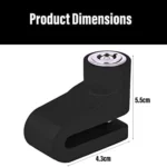 Generic Mini Bicycle Motorcycle Disc Brake Lock Disk Lock Security (Black) - Image 3