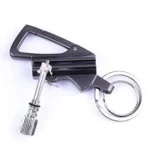 Generic 3 In 1 Keychain Lighter Waterproof Cigarette Flint Lighter Keyring Bottle Opener Fire Starter Match Sticks (Silver) - Image 5
