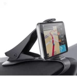 Stylish black car dashboard phone holder mount for smartphones