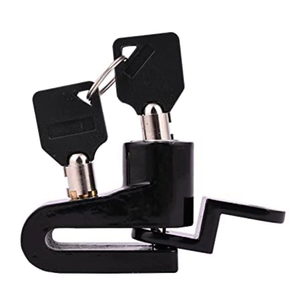 Black Mini Disc Brake Lock for Bicycles and Motorcycles