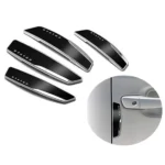 Pack of 4 black plastic universal car door guards