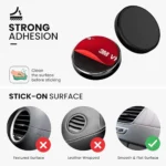 Generic Mini Magnetic Car Dashboard Mount Mobile Phone Holder With Metal Body (Magnectic) - Image 2