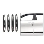 Pack of 4 compact white microfibre car door guards