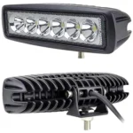 Generic 6 Led Straight Fog Lights Projector Lens (Black) - Image 2