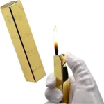 Generic 24 Karat Gold Bar Long Refillable Lighter (Gold)