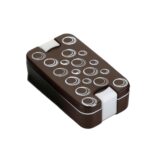 Airtight Lunch Box – 2-Compartment Leak-Proof Food-Grade Box with Spoon - Sleeve Design by Nari Haat, Indian ethnic...