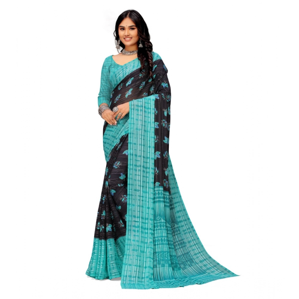 53303708552_1f51eed98f_o_d-1000x1000-1.webp Generic Women's Georgette Printed Saree With Unstitched Blouse (Skyblue) - Image 1
