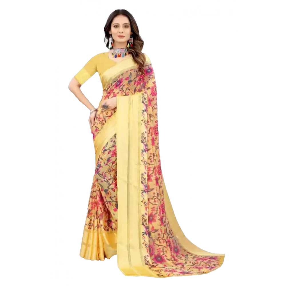 53368090834_e85dd22d6b_o_d-1000x1000-1.webp Yellow Satin Printed Saree for Women