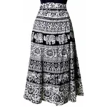 Jaipur Printed Maxi Skirt - Angle 3