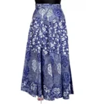 Women's Cotton Wrap Skirt - Angle 3