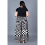 Women's Black Palazzo Pants - Angle 3