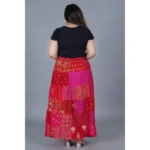 Women's Printed Rayon Skirt - Angle 3
