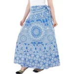 Women's Printed Cotton Maxi Skirt - Angle 2
