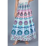 Jaipur Printed Wrap Skirt - Angle 2