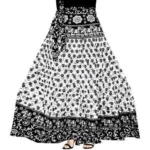 Jaipur Printed Wrap Skirt - Angle 2