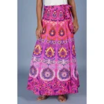Jaipur Printed Wrap Skirt - Angle 2