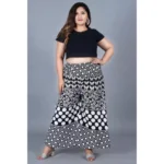 Women's Black Palazzo Pants - Angle 2