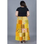Women's Printed Rayon Skirt - Angle 3