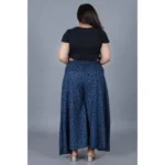 Women's Blue Palazzo Pants - Angle 3
