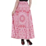 Women's Printed Cotton Skirt - Angle 3