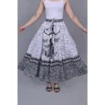 Womens Cotton Maxi Skirt - Angle 2
