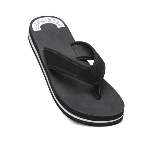 Black Lightweight Soft Women's Rubber Slippers