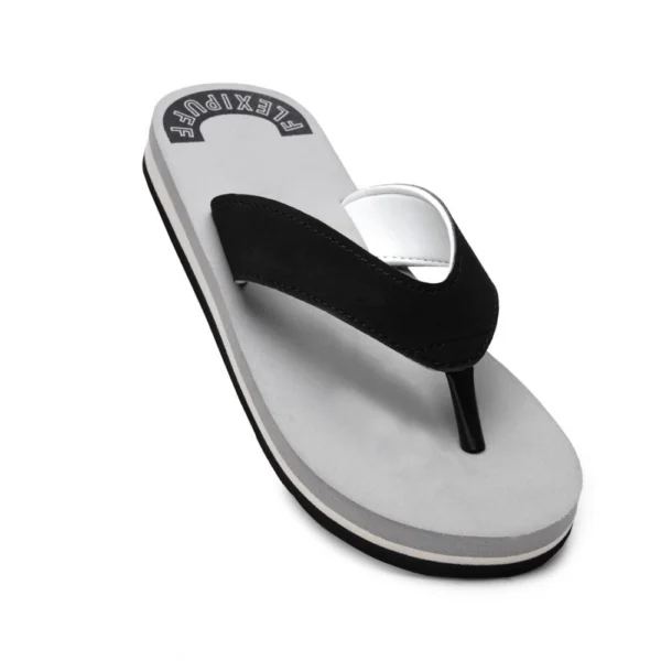 Grey Unisex Rubber Slippers for Men