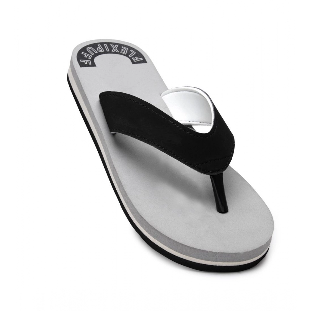 Grey Unisex Rubber Slippers for Men