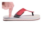 Generic Unisex Rubber Lightweight T-Style Slippers (Maroon) - Image 3