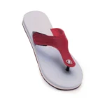 Maroon Unisex Rubber T-Style Slippers