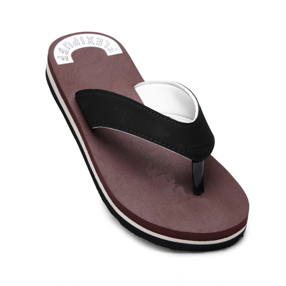 Maroon Unisex Rubber Slippers for Men