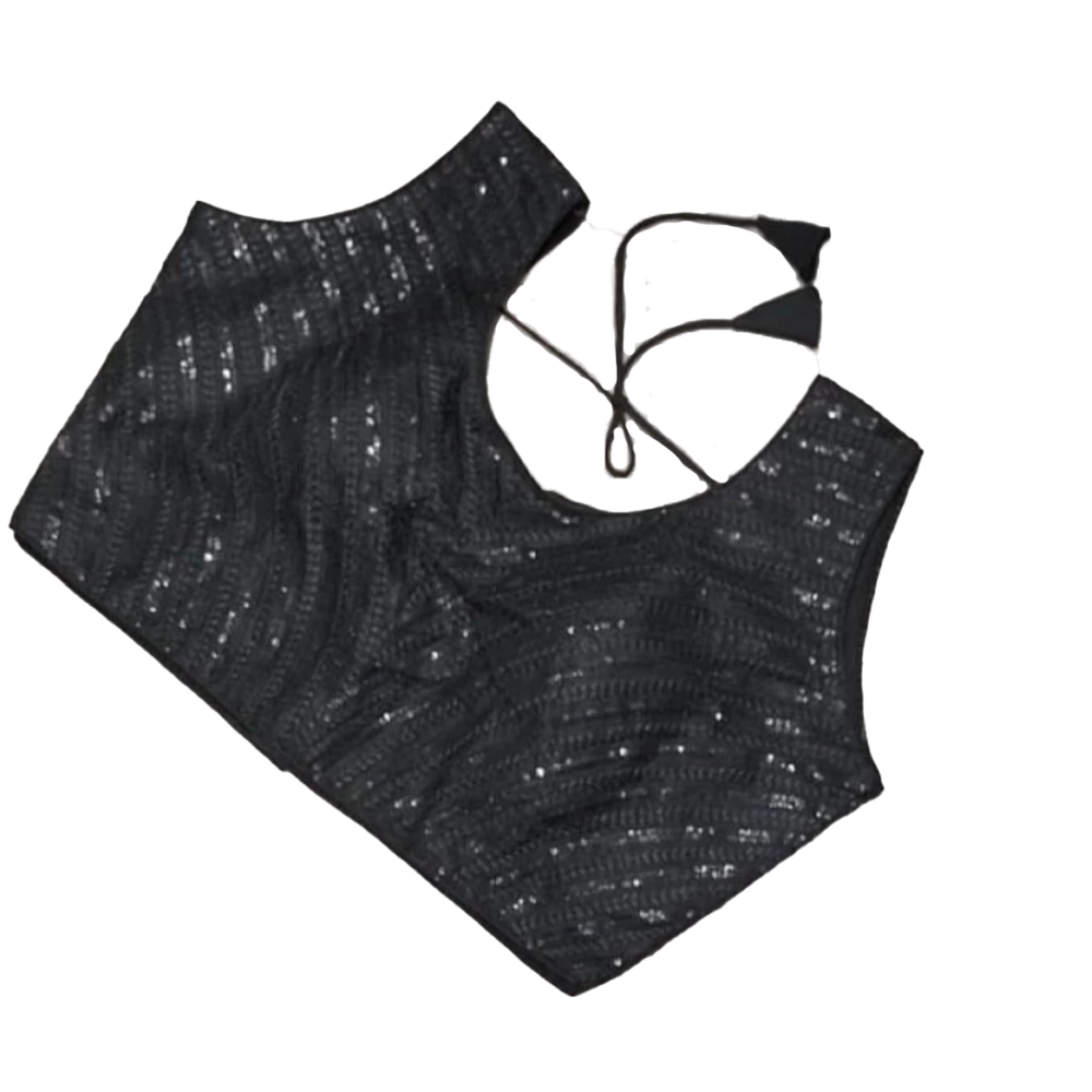 53449332942_897debdbac_o_d-1000x1000-1.webp Generic Women's Cotton Silk Embellished Padded Cup Readymade Blouse (Black, Size: Free Size) - Image 1