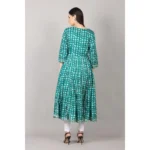 Generic Women's Casual 3/4 Sleeve Cotton Blend Printed Kurti (Light Blue) - Image 5