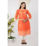 chanderi printed kurti for women