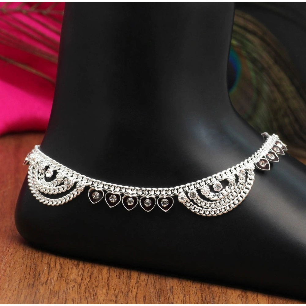 maroon rhinestone anklets online