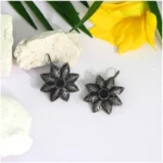 buy black oxidised earrings online