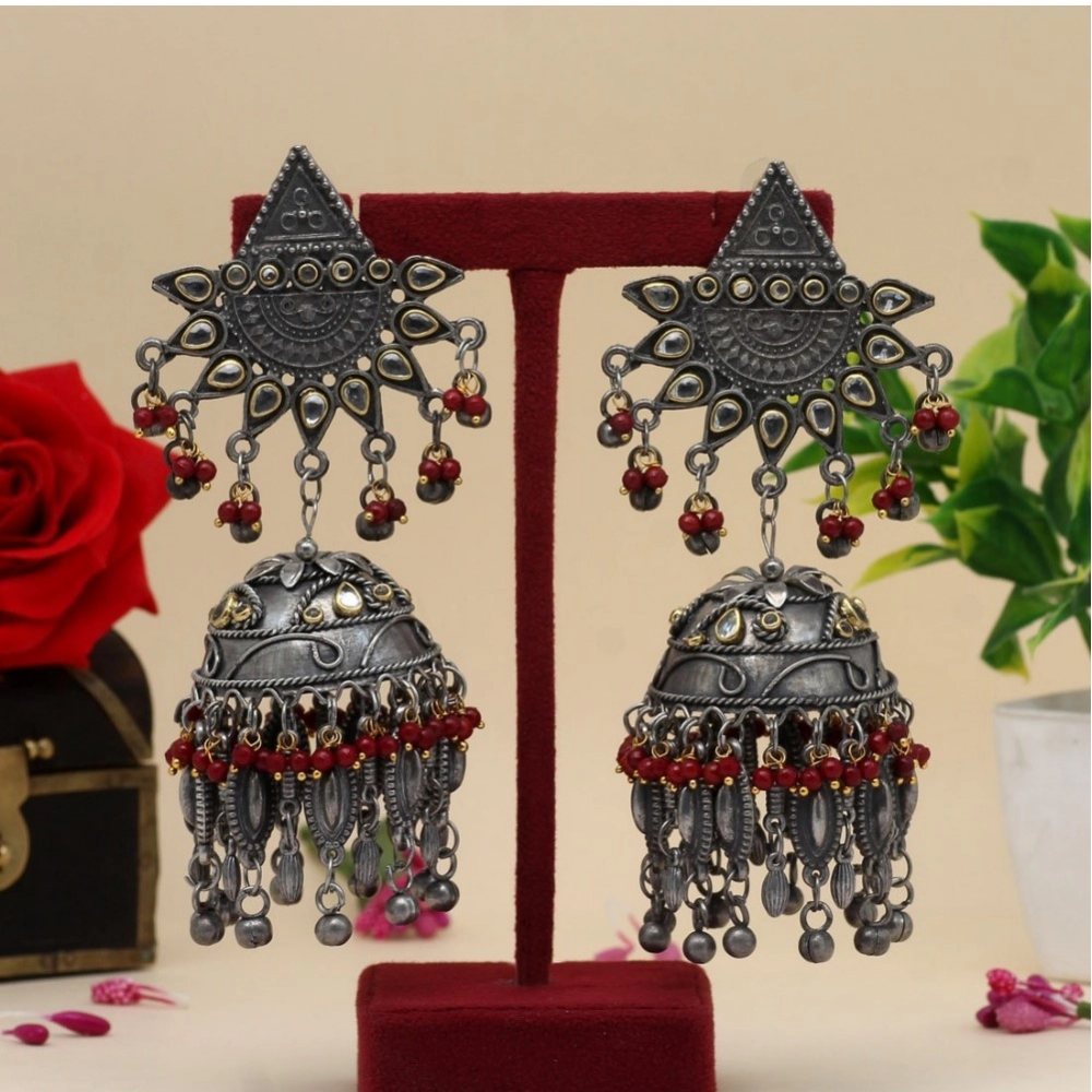 53498946667_94c102e6a3_o_d-1000x1000-1.webp Buy Maroon Oxidised Jhumka
