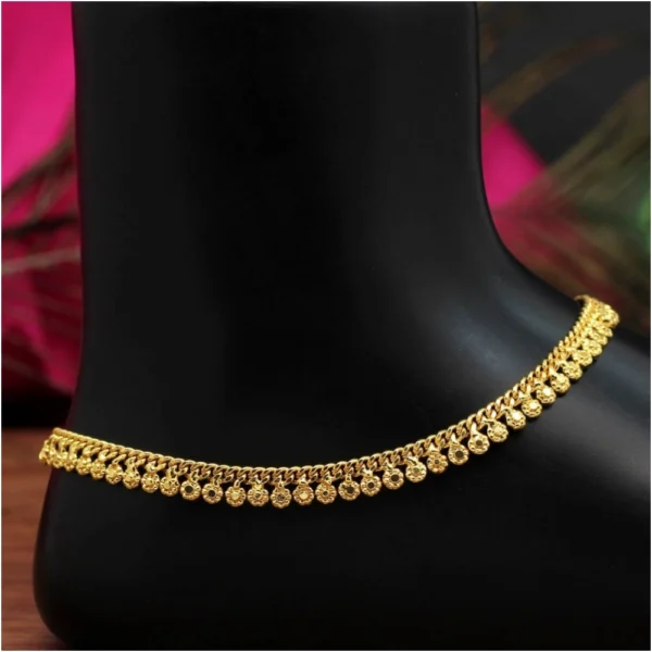 gold plated anklets online