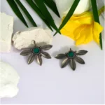 Buy Green Oxidised Earrings Online