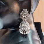 oxidised silver earrings