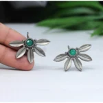 Buy Green Oxidised Earrings Online