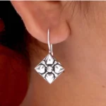 oxidised stud earrings