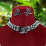 buy oxidised temple necklace