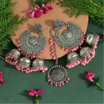Pink Oxidised Tikka Set