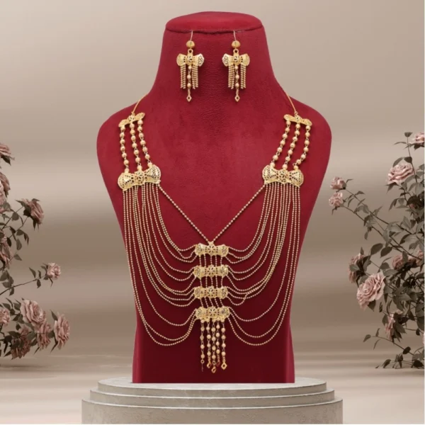 gold plated necklace set online india